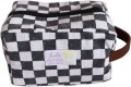 Lili Pepper Blockprint Necessaire Check Black Offwhite BIG