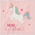 LA Vida Magisches Handtuch Meine Glitzerwelt Einhorn