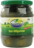 Marschland Naturkost Salz-Dillgurken milchsauer vergoren, 580 ml