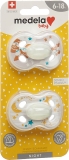 Medela Baby Nuggi Night & Night 6-18 Animals, 2 Stück