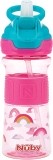 NUBY Trinkhalmbecher Reflex 360ml Soft Spout Silikon-Griff, 6 x 1 Stück