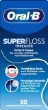 Oral-B Super Floss Threader Zahnseide, 50 Stück