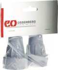 OSSENBERG Krückenkapsel grau 19mm, 1 Paar
