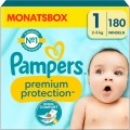 Pampers Premium Protection New Baby Gr. 1 2-5kg Newborn Halbmonatsbox, 180 Stück