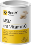 Raab Vitalfood MSM mit Vitamin C Kapseln konventionell, 200 Stück