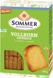 Sommer Biscottes au blé complet, sans sucre