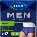 TENA Men Active Fit Pants Plus S/M, 12 pièces