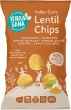 Terrasana Chips de lentilles au curry indien, 75 g