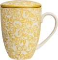 Tranquillo Tasse avec passoire à thé Jaune rustique 400 ml, 1 pièce