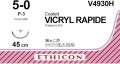 VICRYL RAPID 45cm incolore 5-0 P-3 multip 36 pièces