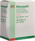 L & R Vliwasoft Vliesstoffkompresse 10x20cm 6-lagig, 50 x 2 Stück