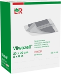 L & R Vliwazell Saugkompresse 20x20cm steril, 30 Stück