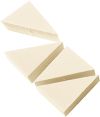 HERBA Make-up Schwämmchen Keil weiss 4 Stk.