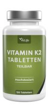 VELIFE Vitamin K2 Tabletten 200 mcg Dose, 120 Stück
