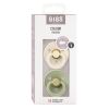 BIBS Colour Latex Round 0-6m ivory sage, 2 Stück