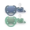 Avent Philips sucette ultra soft 6-18 mois bleu/vert, 2 pièces