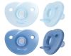 Avent Philips Sucette Soothie Heart 0-6M bleu clair/bleu, 2 pièces