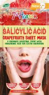 7TH HEAVEN Sheet Mask Beauty Salicylic Acid Grapefruity, 18 g