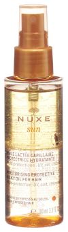 NUXE Sun Huile Lactée Capillaire Protectrice Hydratante, 100 ml