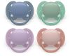 Avent philips sucette ultra soft 6-18 mois bleu/vert/lila/rose, 2 pièces