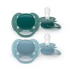Avent Philips Nuggi Ultra Soft 18+M dunkelgrün/blau, 2 Stück
