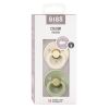 BIBS Colour Latex Round 12-18m ivory sage, 2 pièces