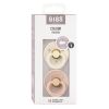 BIBS Colour Latex Round 0-6m ivory blush, 2 pièces