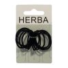 HERBA élastique cheveux 3cm noir 12 pièces