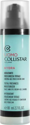 COLLISTAR Men Total Freshness Moisturizer Face and Eye Cream-Gel 24h