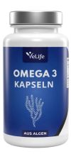VELIFE Omega 3 Kapseln vegan Dose, 60 Stück