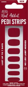 Ardell Nail Addict Strips Pedicure Sangria, 16 pièces