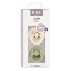 BIBS Colour Latex Round 6-12m ivory sage, 2 pièces