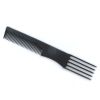 HERBA Carbon Toupier- und Gabelkamm schwarz 19 cm