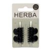 HERBA Ecofriendly Pinzettina schwarz 1.6 cm, 4 Stück