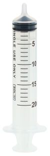 SOL-M Seringue sans aiguille 20ml excentrique stérile 3 pièces, 100 pièces