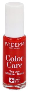 PODERM Vernis Color Care 363 Rouge Puissant, 8 ml