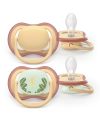 Avent Philips Sucette Ultra Air Day&Night 0-6M beige-rosa/beige-motif, 2 pièces