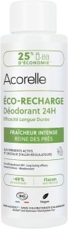 Acorelle Déodorant roll-on Eco-Recharge Fraîcheur intense 24h, 100 ml
