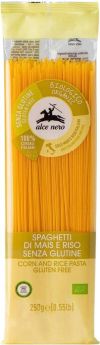 ALCE NERO Spaghetti au mäis et riz sans gluten Bio, 250 g