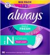 always Slipeinlage Normal Frischeduft Bigpack, 56 Stück