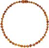 Amberos Collier bébé ambre naturel Cognac