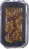 AMBERSTYLE Bernstein citrin cognac Karabiner, 36cm
