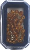 AMBERSTYLE ambre 32cm cognac clair mousqueton
