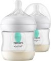 Avent Philips Natural Response Biberon avec valve airfree 125 ml 0M+, 2 pièces