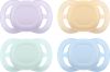 Avent Philips sucette ultra start 0-2 mois vert clair/bleu clair/orange/lila, 2 pièces