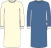 BARRIER Manteau de protection L non stérile imperméable bleu, 50 pièces