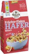 Bauck Mühle Muesli d'Avoine Flocons de Fruits Demeter Sans Gluten, 425 g