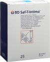 BD SAF-T-INTIMA 22G 0.9x19mm bleu 25 pièces