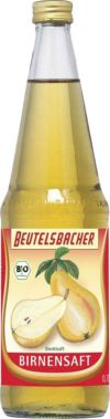 Beutelsbacher Birnensaft klarer Direktsaft bio, 700 ml