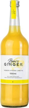 BEN'S GINGER Ingwer-Zitronen-Limettenkonzentrat Bio ohne Zucker, 1lt